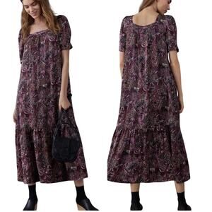 Anthropologie Maeve Lisabetta Maxi Dress Sz M